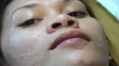 Margaret Filipino Amateur Teen Shaved Pussy Jizzed On Face