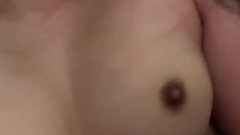 Cum-Shot On My Thai Gfs Breasts