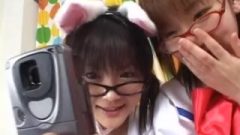 Subtitled Japanese Cosplay Virtual Masturbation Support