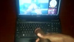 Jerking To My Chocolate Nubile Step Sister’s Porn Movie Big Black Dick Complication