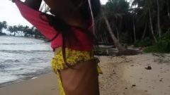 High Definition Thai Nubile Beach Day Outdoor Giving Deep Throat Throatpie