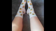 Nubile School Whore Tease Her Provocative Feet In Socks After School – Foot Fetish