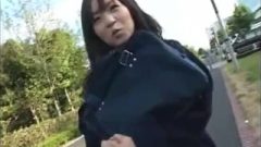 Asian School Girl Pees Her Panties In Public